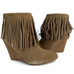 Chinese Laundry Women's Brown Wedge Ankle Booties